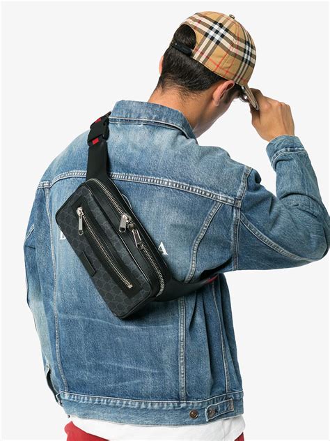 sac banane suprême gg à motif gucci courrier faux